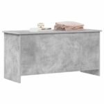 vidaXL Úložná truhlica Betónovo sivá 100 x 40 x 50 cm Kompozitné drevo – Obrázok 2