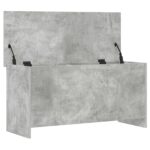 vidaXL Úložná truhlica Betónovo sivá 100 x 40 x 50 cm Kompozitné drevo – Obrázok 3