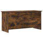 vidaXL Úložná truhlica Dymový dub 100 x 40 x 50 cm Kompozitné drevo