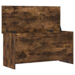 vidaXL Úložná truhlica Dymový dub 100 x 40 x 50 cm Kompozitné drevo – Obrázok 3