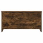 vidaXL Úložná truhlica Dymový dub 100 x 40 x 50 cm Kompozitné drevo – Obrázok 4