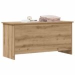 vidaXL Úložná truhlica Dub artisan 100 x 40 x 50 cm Kompozitné drevo – Obrázok 2