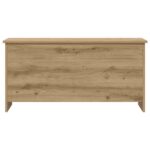 vidaXL Úložná truhlica Dub artisan 100 x 40 x 50 cm Kompozitné drevo – Obrázok 4