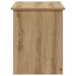 vidaXL Úložná truhlica Dub artisan 100 x 40 x 50 cm Kompozitné drevo – Obrázok 5