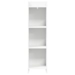 vidaXL Knižnica Biela 30 x 30 x 111 cm Kompozitné drevo – Obrázok 3