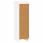 vidaXL Knižnica Biela 30 x 30 x 111 cm Kompozitné drevo – Obrázok 5