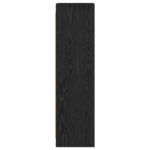 vidaXL Knižnica Čierny dub 30 x 30 x 111 cm Kompozitné drevo – Obrázok 4