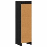 vidaXL Knižnica Čierny dub 30 x 30 x 111 cm Kompozitné drevo – Obrázok 5