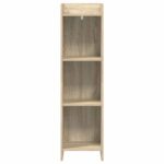 vidaXL Knižnica Dub sonoma 30 x 30 x 111 cm Kompozitné drevo – Obrázok 3