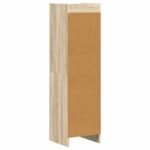 vidaXL Knižnica Dub sonoma 30 x 30 x 111 cm Kompozitné drevo – Obrázok 5