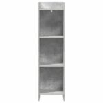 vidaXL Knižnica Betónová šedá 30 x 30 x 111 cm Kompozitné drevo – Obrázok 3
