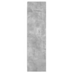 vidaXL Knižnica Betónová šedá 30 x 30 x 111 cm Kompozitné drevo – Obrázok 4