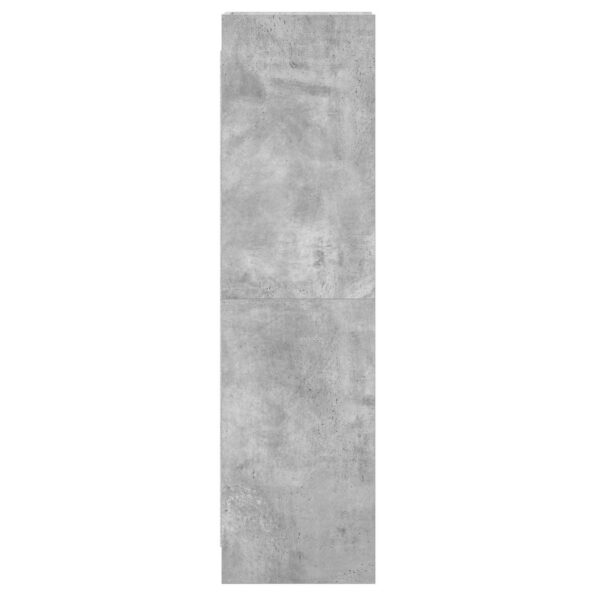 vidaXL Knižnica Betónová šedá 30 x 30 x 111 cm Kompozitné drevo – Obrázok 4