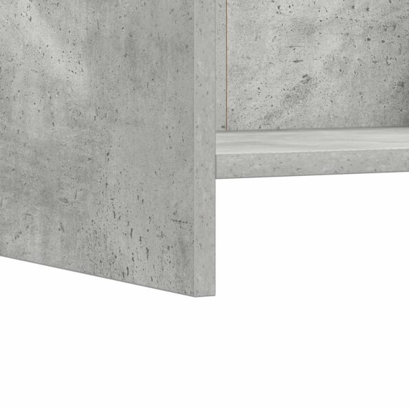 vidaXL Knižnica Betónová šedá 30 x 30 x 111 cm Kompozitné drevo – Obrázok 6