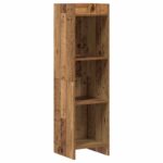 vidaXL Knižnica Staré drevo 30 x 30 x 111 cm Kompozitné drevo