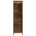 vidaXL Knižnica Staré drevo 30 x 30 x 111 cm Kompozitné drevo – Obrázok 3