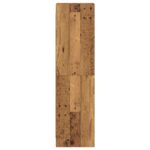 vidaXL Knižnica Staré drevo 30 x 30 x 111 cm Kompozitné drevo – Obrázok 4