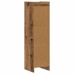 vidaXL Knižnica Staré drevo 30 x 30 x 111 cm Kompozitné drevo – Obrázok 5