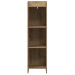vidaXL Knižnica Dub artisan 30 x 30 x 111 cm Kompozitné drevo – Obrázok 3