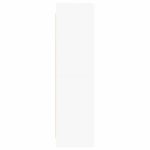 vidaXL Knižnica Biela 59 x 30 x 111 cm Kompozitné drevo – Obrázok 4