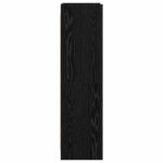 vidaXL Knižnica Čierny dub 59 x 30 x 111 cm Kompozitné drevo – Obrázok 4
