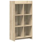 vidaXL Knižnica Dub sonoma 59 x 30 x 111 cm Kompozitné drevo
