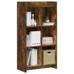 vidaXL Knižnica Dymový dub 59 x 30 x 111 cm Kompozitné drevo – Obrázok 2