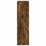 vidaXL Knižnica Dymový dub 59 x 30 x 111 cm Kompozitné drevo – Obrázok 4