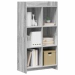 vidaXL Knižnica Sivý Sonoma 59 x 30 x 111 cm Kompozitné drevo – Obrázok 2