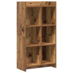 vidaXL Knižnica Staré drevo 59 x 30 x 111 cm Kompozitné drevo