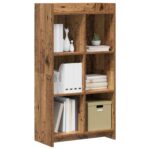 vidaXL Knižnica Staré drevo 59 x 30 x 111 cm Kompozitné drevo – Obrázok 2