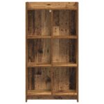 vidaXL Knižnica Staré drevo 59 x 30 x 111 cm Kompozitné drevo – Obrázok 3