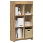 vidaXL Knižnica Dub artisan 59 x 30 x 111 cm Kompozitné drevo – Obrázok 2