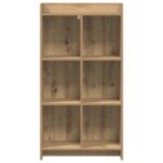 vidaXL Knižnica Dub artisan 59 x 30 x 111 cm Kompozitné drevo – Obrázok 3