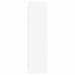 vidaXL Knižnica Biela 87,5 x 30 x 111 cm Kompozitné drevo – Obrázok 4