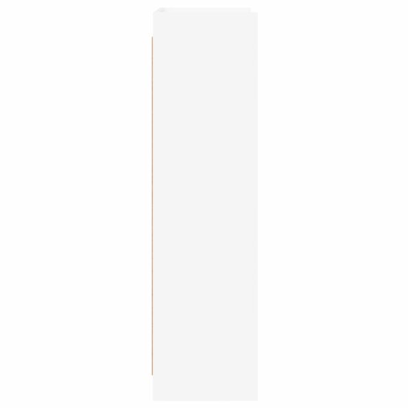 vidaXL Knižnica Biela 87,5 x 30 x 111 cm Kompozitné drevo – Obrázok 4