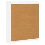 vidaXL Knižnica Biela 87,5 x 30 x 111 cm Kompozitné drevo – Obrázok 5
