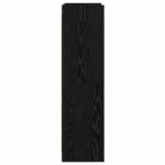 vidaXL Knižnica Čierny dub 87,5 x 30 x 111 cm Kompozitné drevo – Obrázok 4