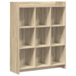 vidaXL Knižnica Dub sonoma 87,5 x 30 x 111 cm Kompozitné drevo
