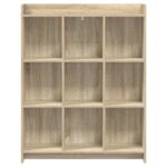 vidaXL Knižnica Dub sonoma 87,5 x 30 x 111 cm Kompozitné drevo – Obrázok 3