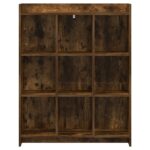 vidaXL Knižnica Dymový dub 87,5 x 30 x 111 cm Kompozitné drevo – Obrázok 3