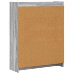 vidaXL Knižnica Sivý Sonoma 87,5 x 30 x 111 cm Kompozitné drevo – Obrázok 5