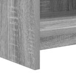vidaXL Knižnica Sivý Sonoma 87,5 x 30 x 111 cm Kompozitné drevo – Obrázok 6