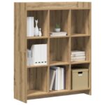 vidaXL Knižnica Dub artisan 87,5 x 30 x 111 cm Kompozitné drevo – Obrázok 2