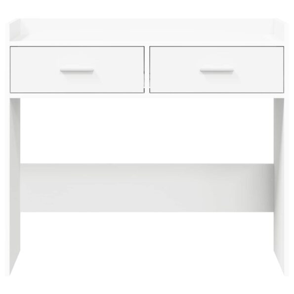 vidaXL Konzolový stôl Biela 90 x 35 x 80 cm Kompozitné drevo – Obrázok 4