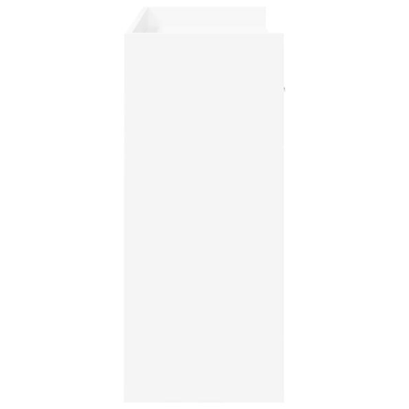 vidaXL Konzolový stôl Biela 90 x 35 x 80 cm Kompozitné drevo – Obrázok 5