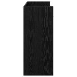 vidaXL Konzolový stôl Čierny dub 90 x 35 x 80 cm Kompozitné drevo – Obrázok 5