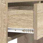vidaXL Konzolový stôl Dub sonoma 90 x 35 x 80 cm Kompozitné drevo – Obrázok 6