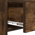 vidaXL Konzolový stôl Dymový dub 90 x 35 x 80 cm Kompozitné drevo – Obrázok 7