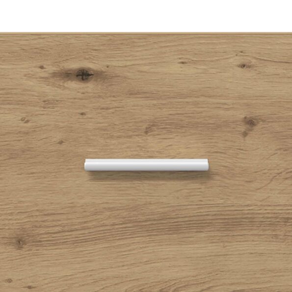 vidaXL Konzolový stôl Dub artisan 90 x 35 x 80 cm Kompozitné drevo – Obrázok 6